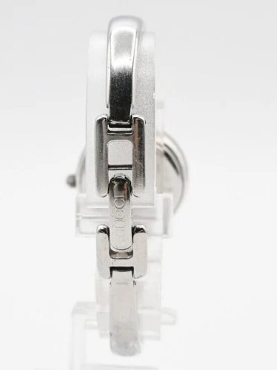 GUCCI 1400L Watch Quartz Bangle Bracelet 25 mm Stainless Steel Silver 02LC586 main image 11
